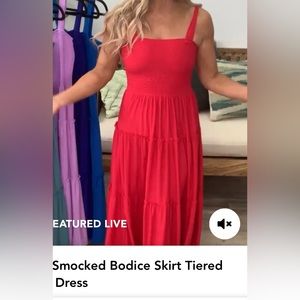 Zenana Dress size M smocked top